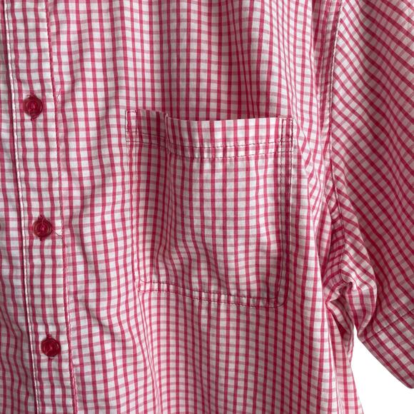 VTG Bobbie Brooks Women Top 18/20 Check Button Preppy Coastal Y2K Retro Cowgirl - Picture 7 of 13